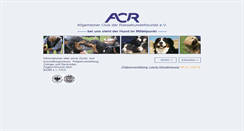 Desktop Screenshot of acr-ev.de